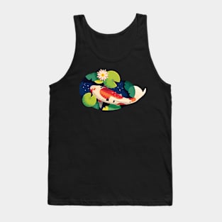 Koi Fish Pond Tank Top